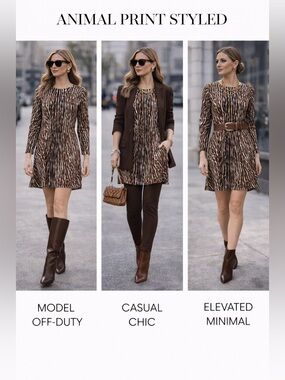 Michael Kors Animal Print Mini Dress  | Statement Piece